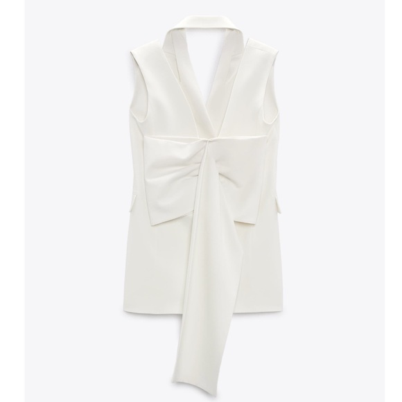 NWT Zara Limited Edition Bow Sleeveless Dress - Picture 9 of 16